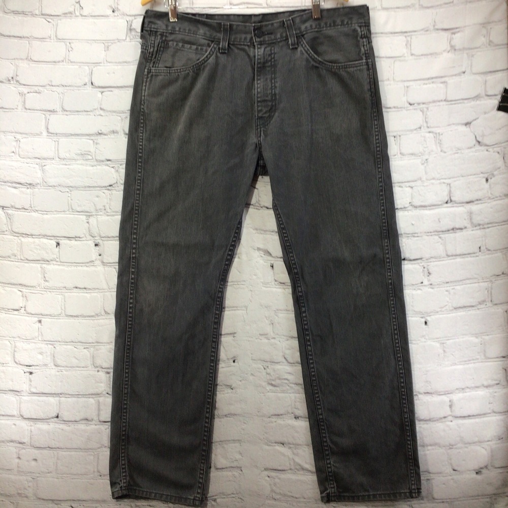 Levis 513 Black Jeans‎ Mens Sz 38X32 Flaws